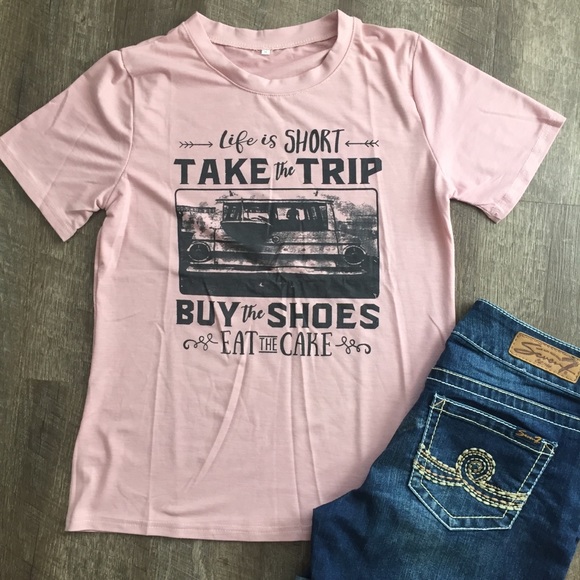 Tops - Life is Short Graphic T